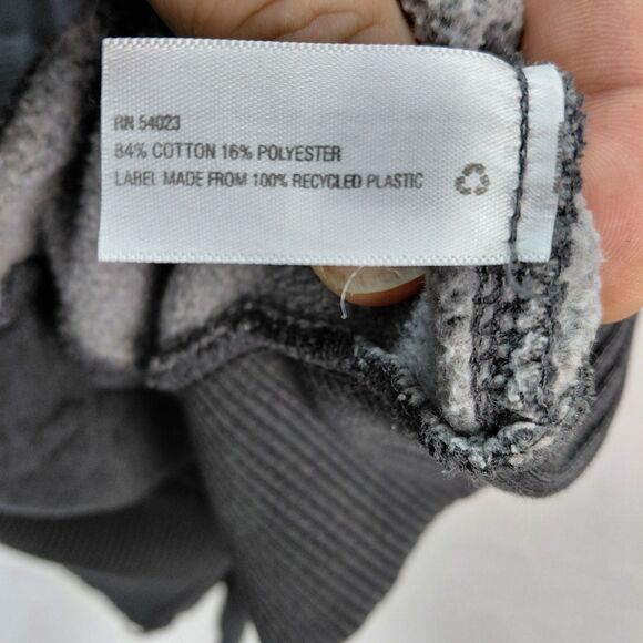 Gap Button Up Cardigan Sweater Mens Size XL Gray Jersey Knit Shawl Collar Pocket - Picture 12 of 12